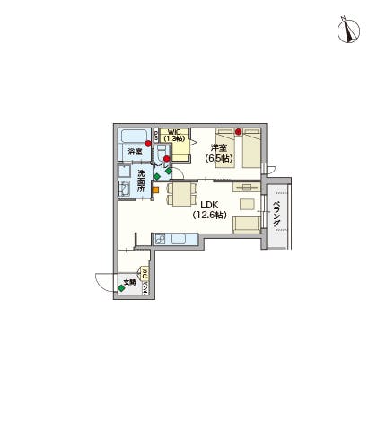 ヘーベルVillage西立川 間取図