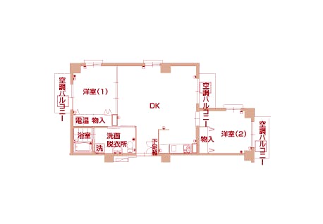 ラビアンローズ緑地公園 間取図