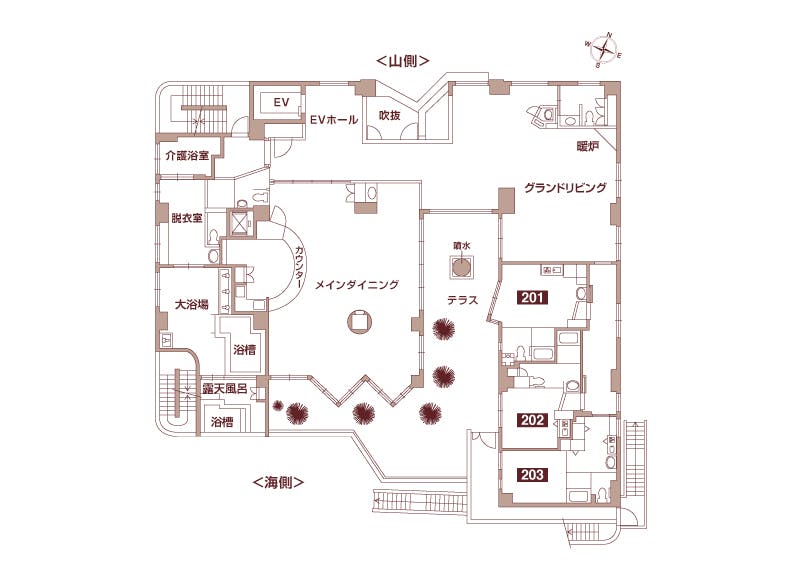 ロングライフ・クイーンズ塩屋 間取図