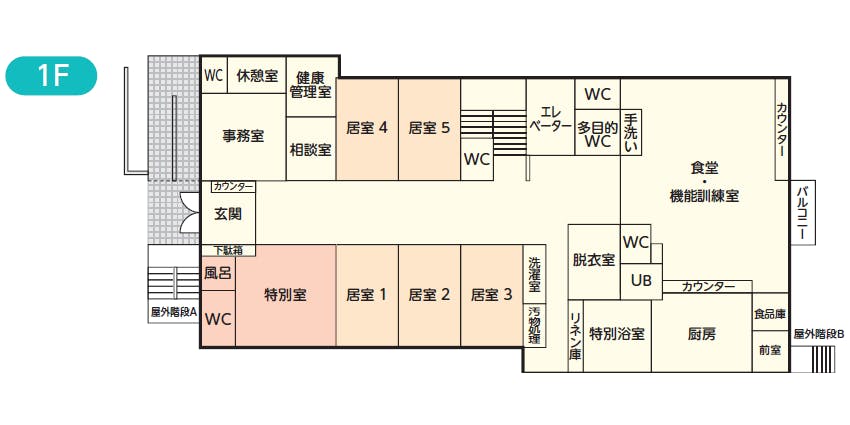 住宅型有料老人ホームゆいの郷 間取図