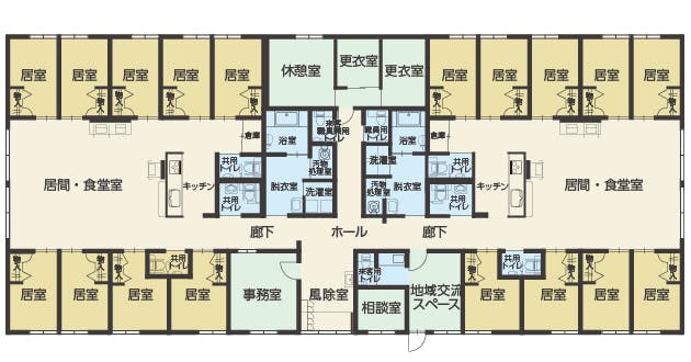 ツクイ盛岡本宮グループホーム 間取図
