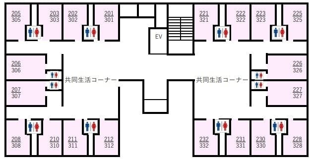 有料老人ホーム つばきの郷 間取図