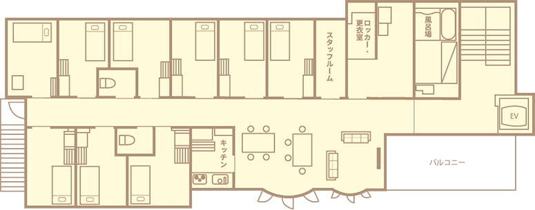 グループホームシャロームきこえ 間取図