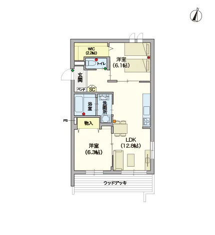 ヘーベルVillage 湘南台4丁目 間取図