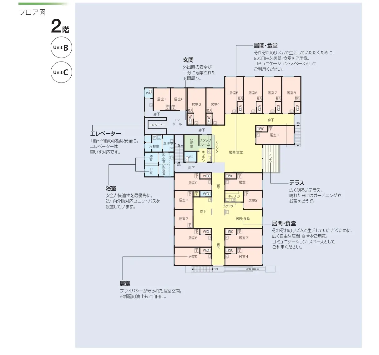 ニチイケアセンター岡山門前Ⅱ 間取図