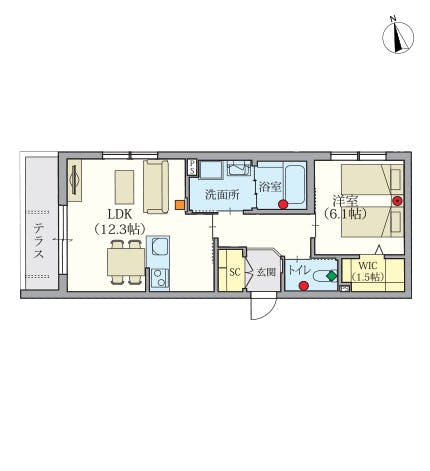 ヘーベルVillage新桜台 間取図
