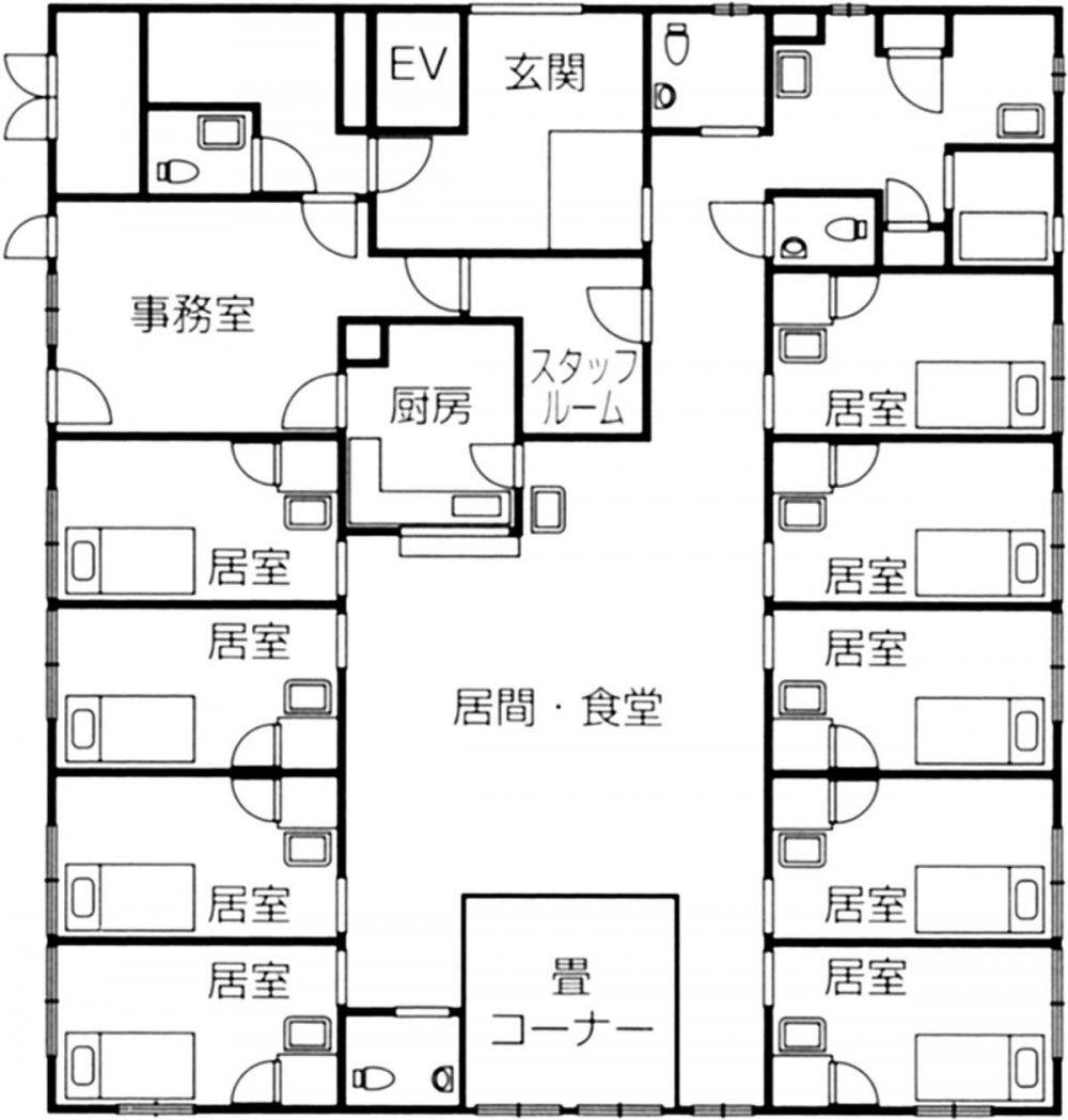 グループホームつどい「荻原家」 間取図
