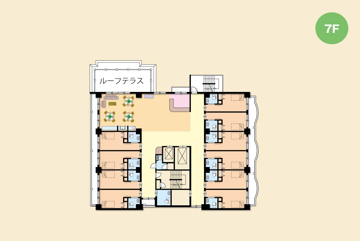 介護付有料老人ホーム ルーブル中崎 間取図