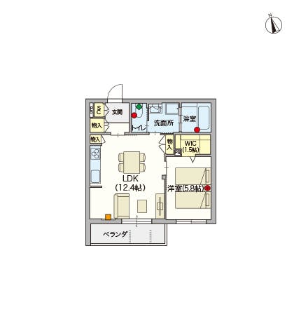 ヘーベルVillage十日市場 間取図