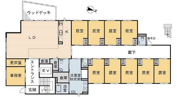 グループホームきらら鶴見緑地 間取図