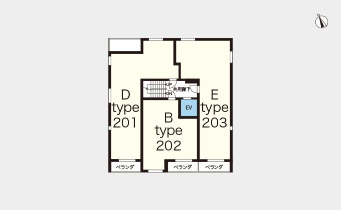 ヘーベルVillage東中野 間取図