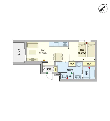 ヘーベルVillage南林間 間取図