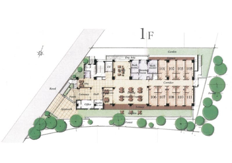 介護付有料老人ホーム 白寿園 ヴィラフォーレ荻窪 間取図