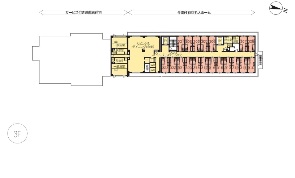 ニチイホーム昭島 昭和の森 間取図