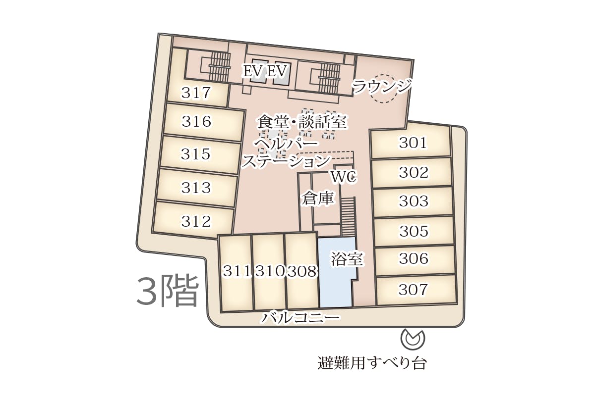 介護付有料老人ホーム ソラスト江戸川グリーンパーク 間取図