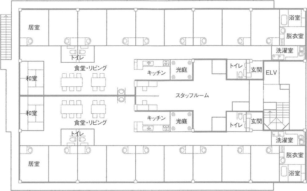 グループホームつどい大杉家 間取図