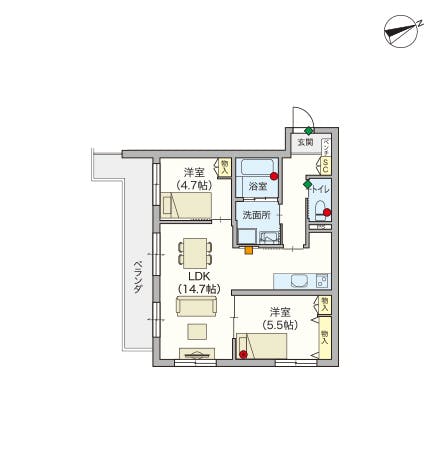 ヘーベルVillage淵野辺 間取図