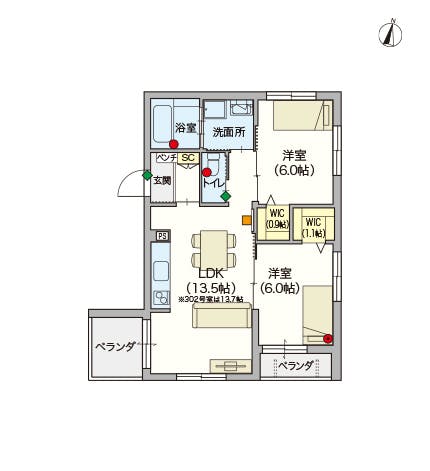 ヘーベルVillage西馬込 間取図