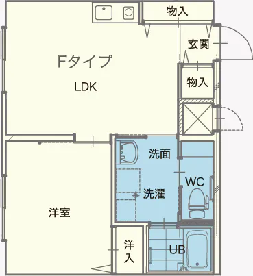 虹の家北郷 間取図
