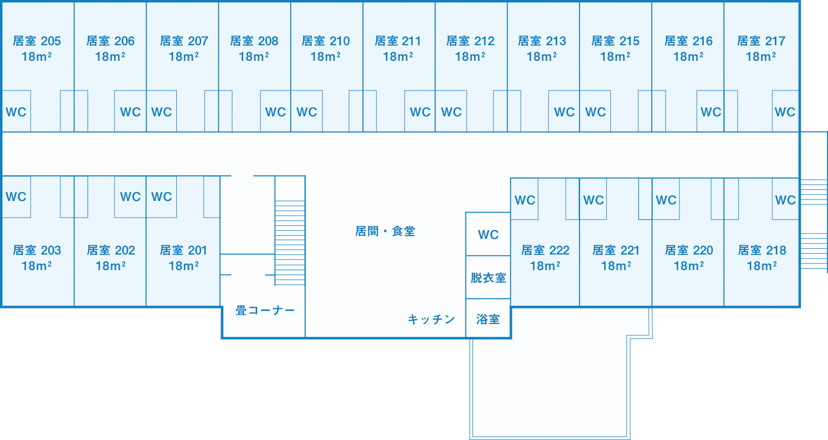 サービス付き高齢者住宅スマイル 間取図