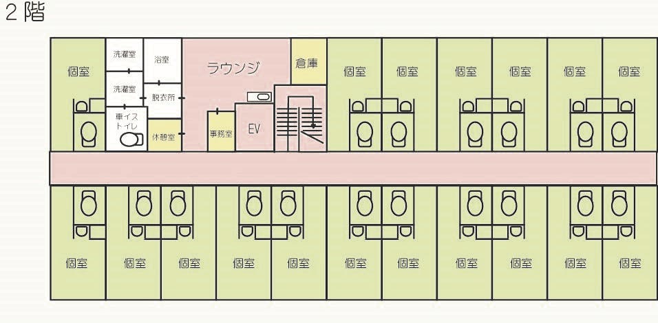 プラチナ・シニアホーム川越的場 間取図