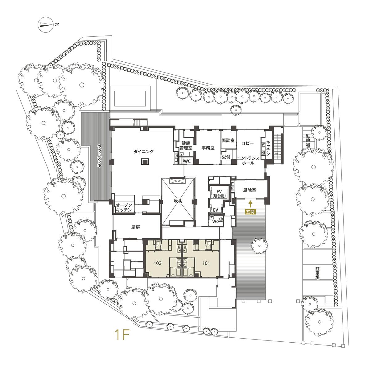 チャームプレミア山手町 間取図