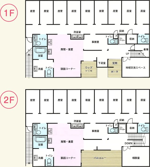 グループホーム彩りぎふ 間取図