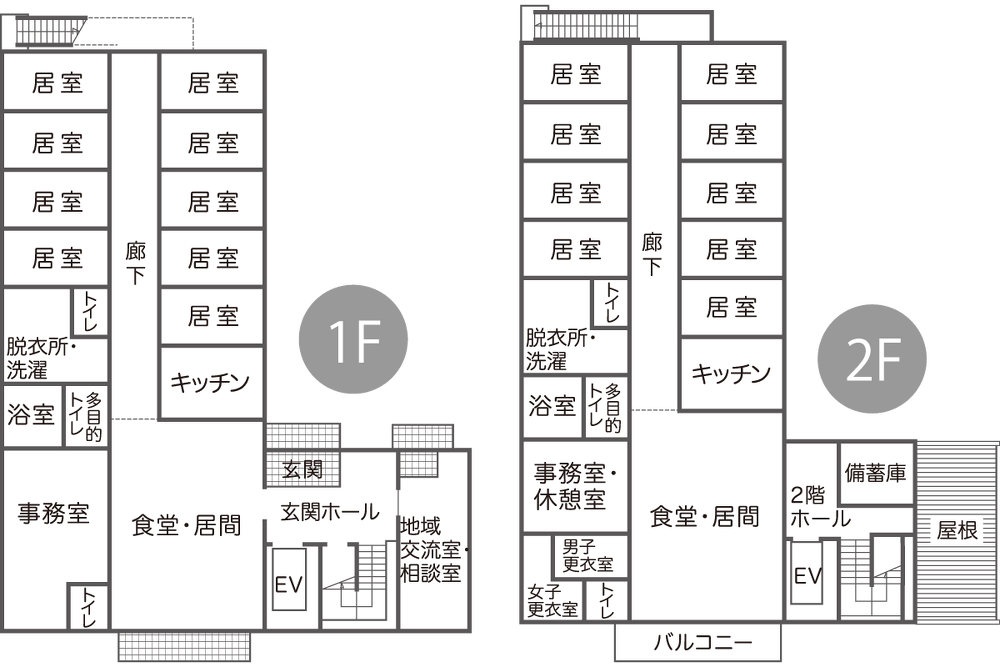 グループホームつどい「南大塚家」 間取図