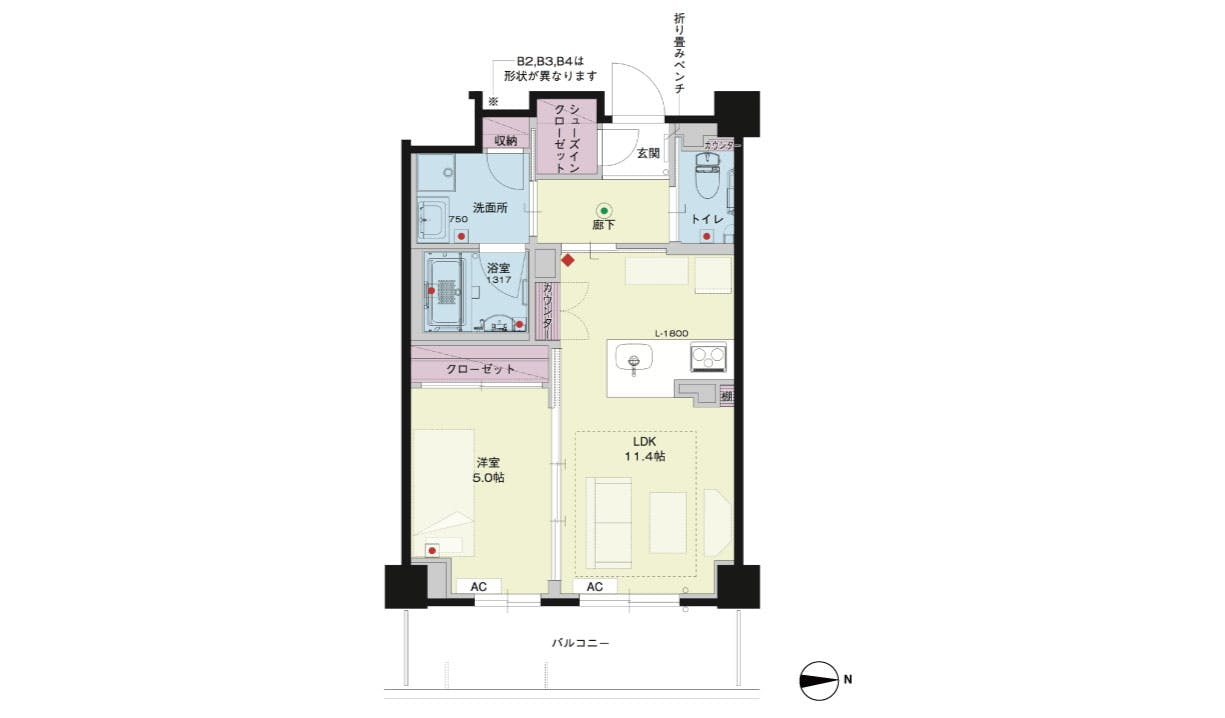 グランドマスト京都嵯峨野 間取図