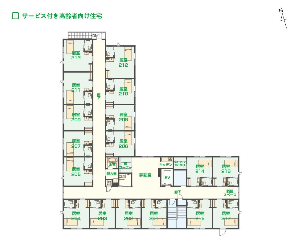 エイジフリーハウス川崎上平間 間取図