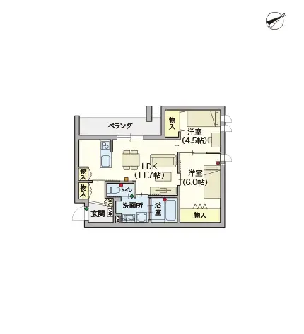 ヘーベルVillage本蓮沼 間取図