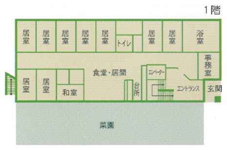 みのりグループホーム平野 間取図