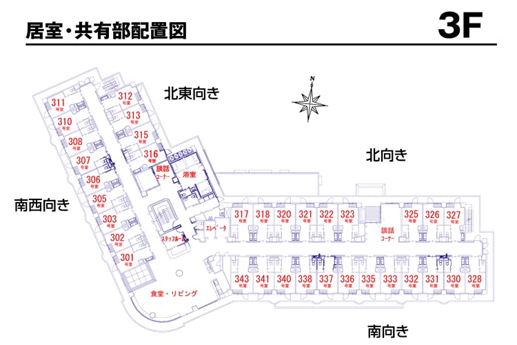 チャームスイート緑地公園 間取図