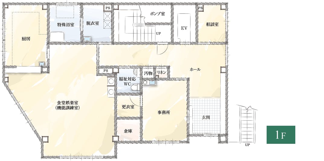 かえでシニアアルヴァンタウンⅠ 間取図