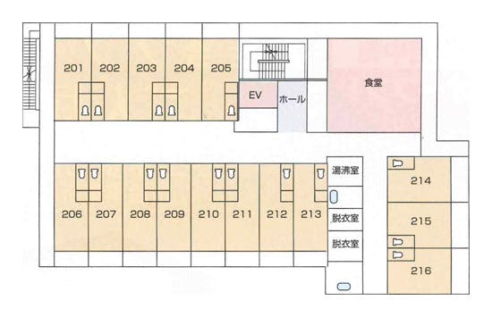 医療法人高生会ケアコートふじのもり 間取図