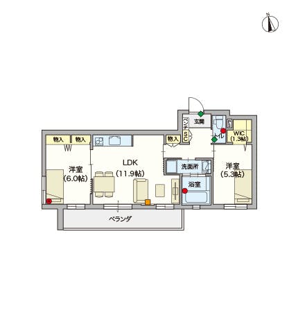 ヘーベルVillage藤沢 間取図