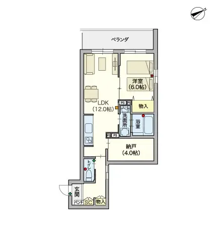ヘーベルVillage下赤塚 間取図