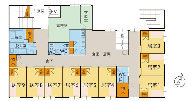 ツクイ蘇我グループホーム 間取図