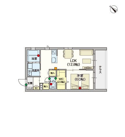 ヘーベルVillage原町田 間取図
