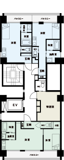 サービス付き高齢者向け住宅えらぶ 間取図