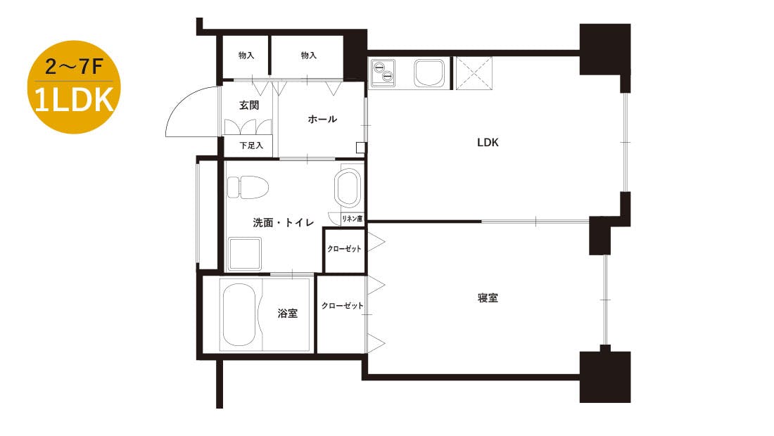 グリーンフォレストビレッジ 楓コート 間取図