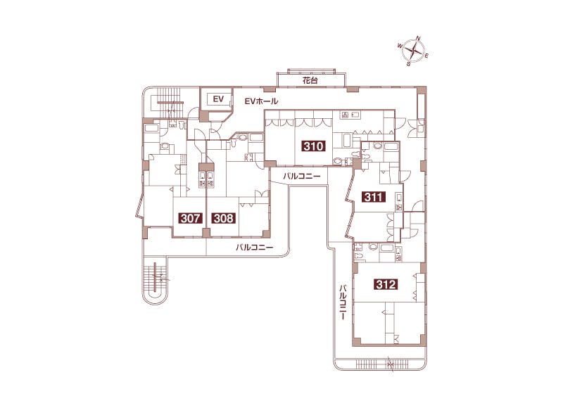ロングライフ・クイーンズ塩屋 間取図