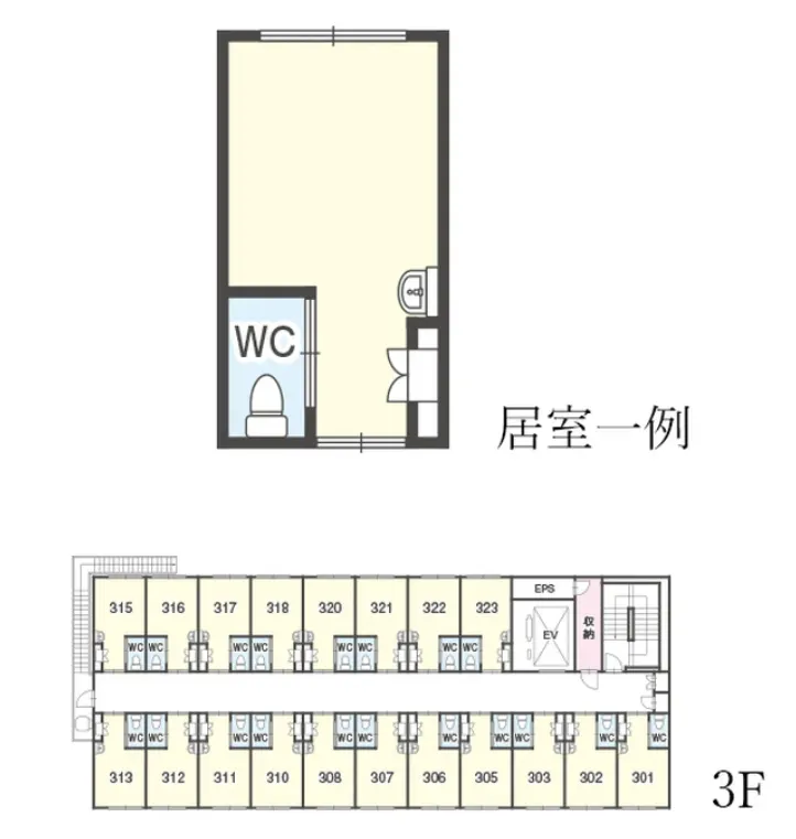 ハピネスつぼみの里 間取図