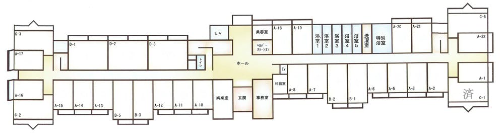 憩いの里オリーブ 間取図