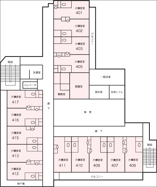 クオレ西淀川 間取図
