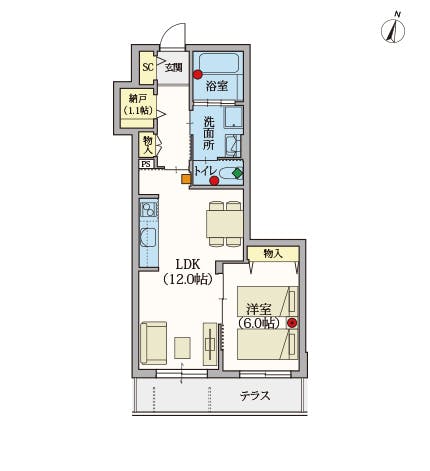 ヘーベルVillage駒沢公園 間取図