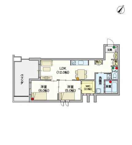 ヘーベルVillage用賀 間取図