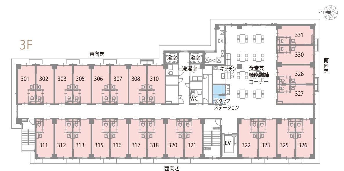 チャームスイート京都桂川 間取図