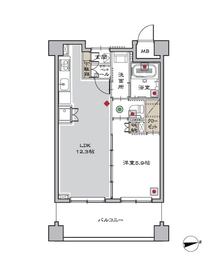 マストライフ古河庭園 間取図