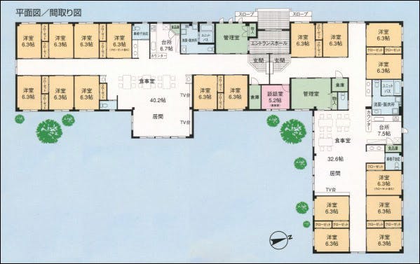 グループホームあんしん苑 間取図